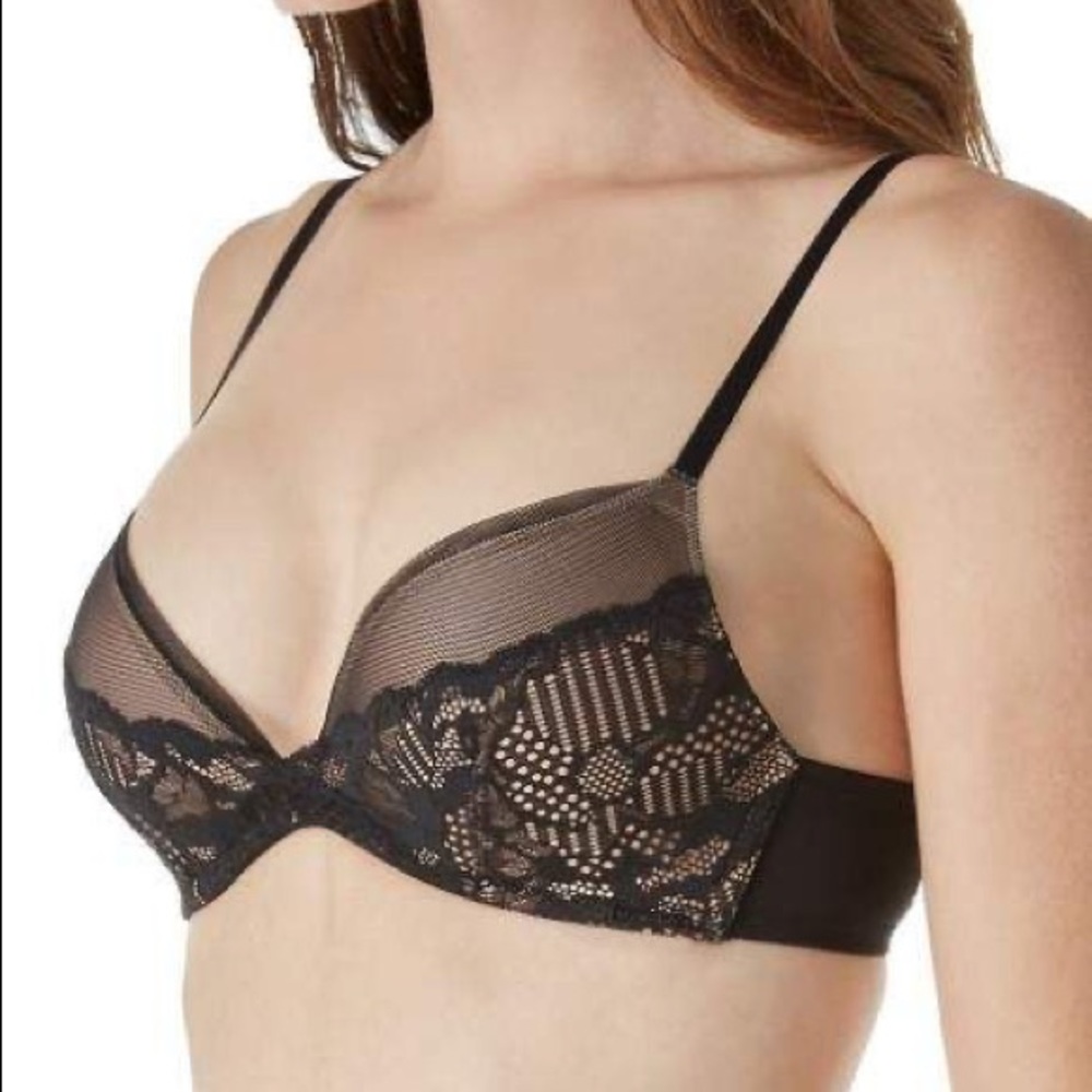 Calvin Klein linger plunge push-up 34D